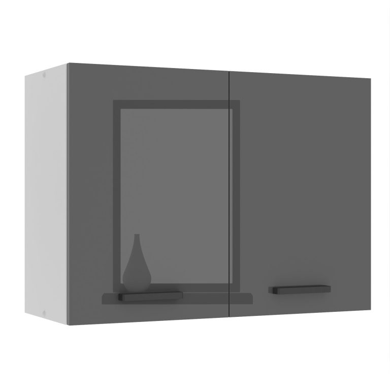 Kuchyňská skříňka Belini Premium Full Version horní 80 cm šedý lesk Výrobce INF SG80/0/WT/S/0/B1/PP
