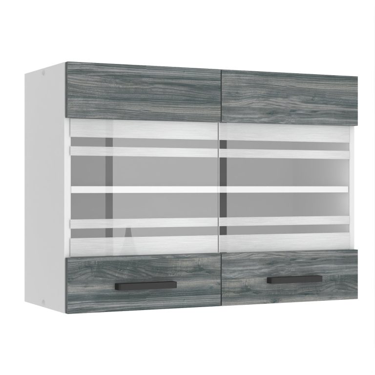 Kuchyňská skříňka Belini Premium Full Version horní 80 cm šedý antracit Glamour Wood Výrobce TOR SGW80/0/WT/GW/0/B1/PP