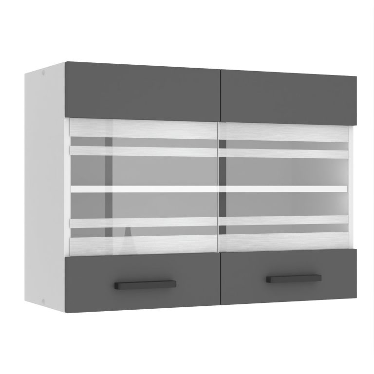 Kuchyňská skříňka Belini Premium Full Version horní 80 cm šedý mat Výrobce TOR SGW80/0/WT/SR/0/B1/PP
