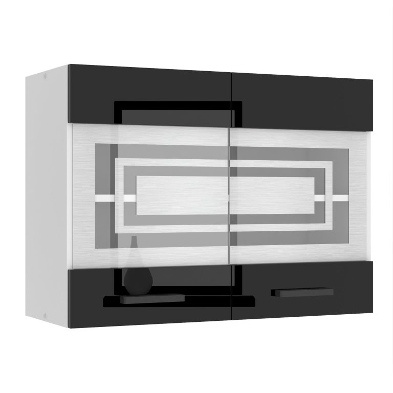 Kuchyňská skříňka Belini Premium Full Version horní 80 cm černý lesk Výrobce INF SGW80/0/WT/B/0/B1/PP
