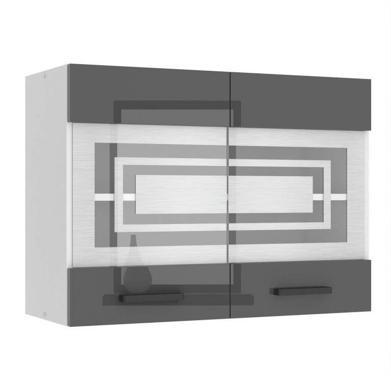 Kuchyňská skříňka Belini Premium Full Version horní 80 cm šedý lesk Výrobce INF SGW80/0/WT/S/0/B1/PP
 