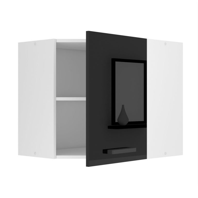 Kuchyňská skříňka Belini Premium Full Version horní rohová 60 cm černý lesk Výrobce INF SGN60/0/WT/B/0/B1/PP