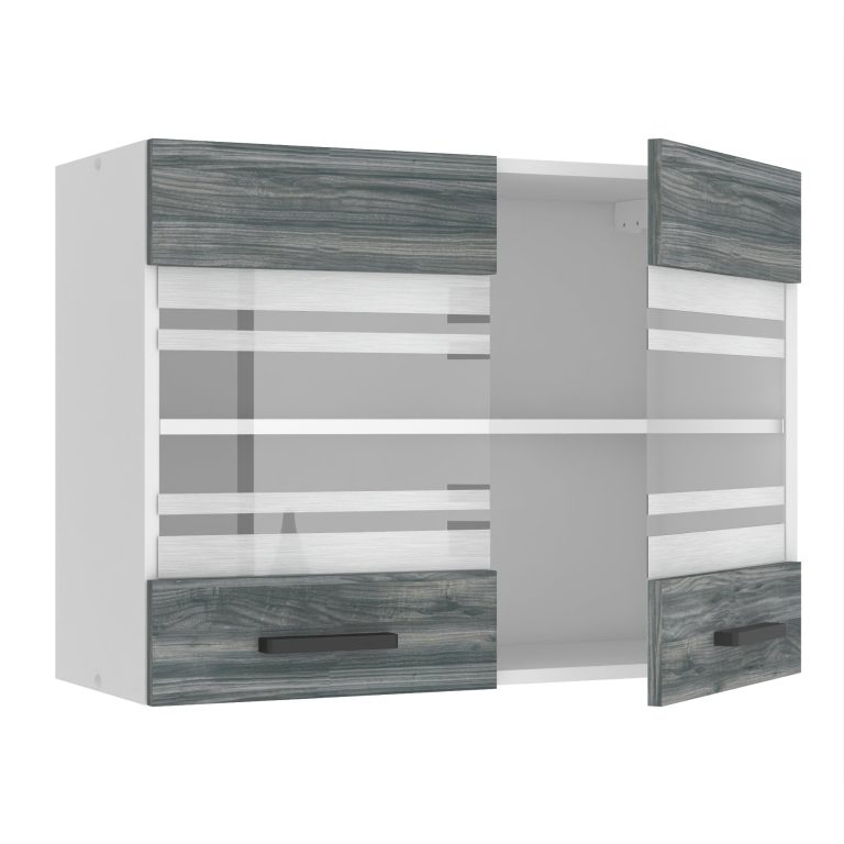 Kuchyňská skříňka Belini Premium Full Version horní 80 cm šedý antracit Glamour Wood Výrobce TOR SGW80/0/WT/GW/0/B1/PP