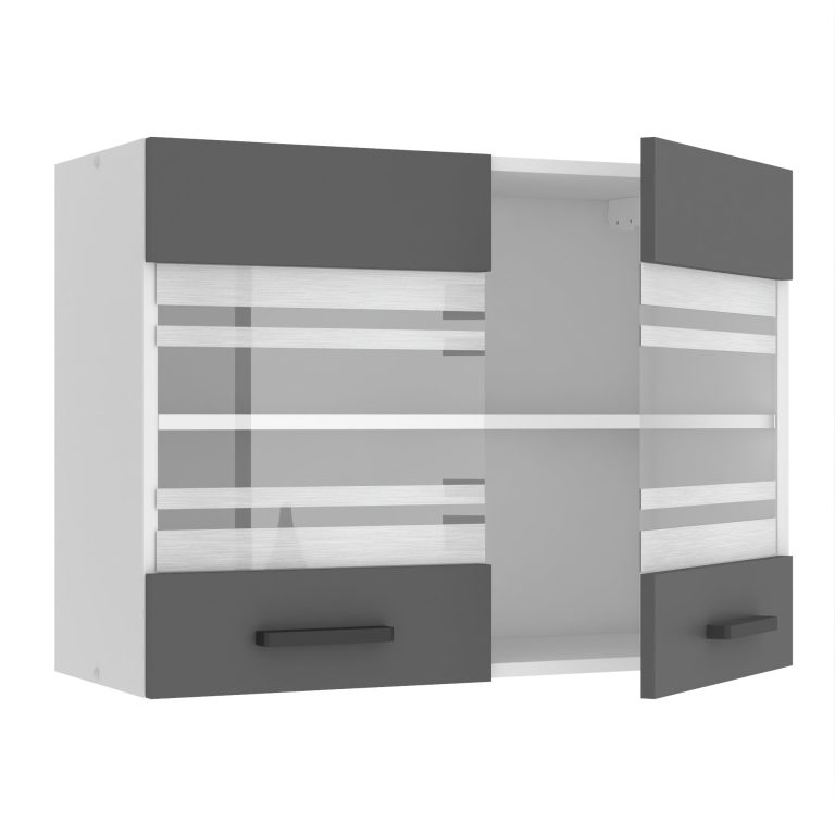 Kuchyňská skříňka Belini Premium Full Version horní 80 cm šedý mat Výrobce TOR SGW80/0/WT/SR/0/B1/PP

