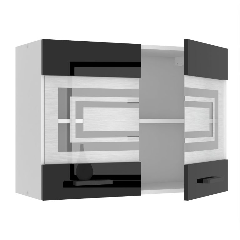 Kuchyňská skříňka Belini Premium Full Version horní 80 cm černý lesk Výrobce INF SGW80/0/WT/B/0/B1/PP
