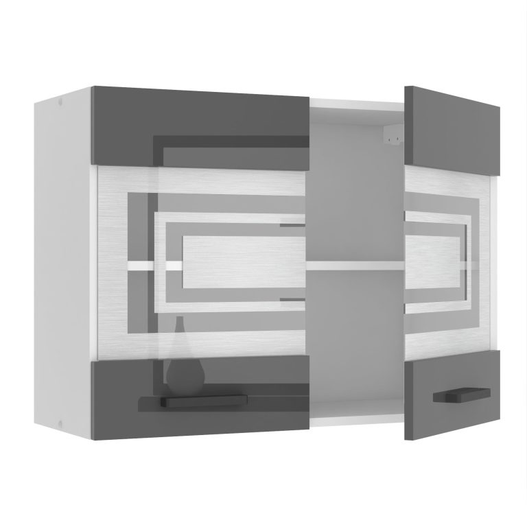 Kuchyňská skříňka Belini Premium Full Version horní 80 cm šedý lesk Výrobce INF SGW80/0/WT/S/0/B1/PP
 