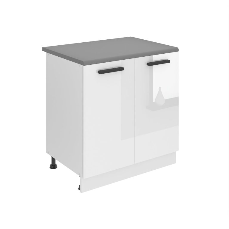 Kuchyňská skříňka Belini Premium Full Version spodní 80 cm bílý lesk s pracovní deskou Výrobce INF SD80/0/WT/W/B/B1/PP
