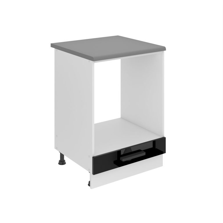 Kuchyňská skříňka Belini Premium Full Version spodní pro vestavnou troubu 60 cm černý lesk s pracovní deskou Výrobce INF SDP60/0/WT/B/B/B1/PP
