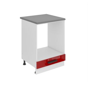 Kuchyňská skříňka Belini Premium Full Version spodní pro vestavnou troubu 60 cm červený lesk s pracovní deskou Výrobce
