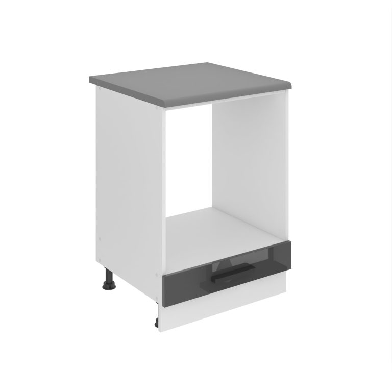 Kuchyňská skříňka Belini Premium Full Version spodní pro vestavnou troubu 60 cm šedý lesk s pracovní deskou Výrobce INF SDP60/0/WT/S/B/B1/PP
