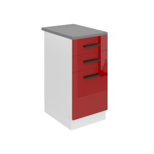 Kuchyňská skříňka Belini Premium Full Version spodní se zásuvkami 40 cm červený lesk s pracovní deskou Výrobce