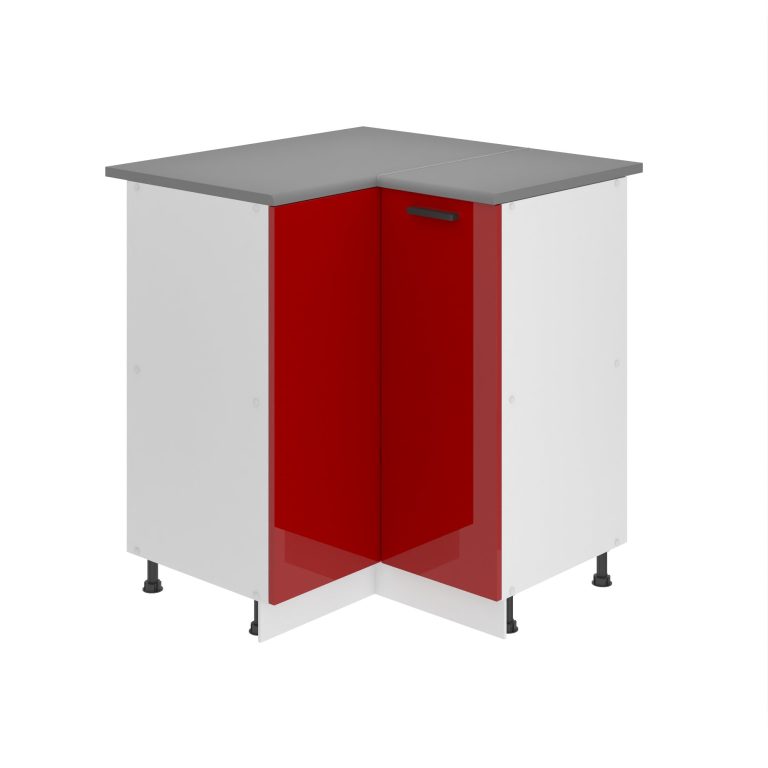 Kuchyňská skříňka Belini Premium Full Version spodní rohová 90 cm červený lesk s pracovní deskou Výrobce
