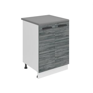 Kuchyňská skříňka Belini Premium Full Version spodní 60 cm šedý antracit Glamour Wood s pracovní deskou Výrobce
