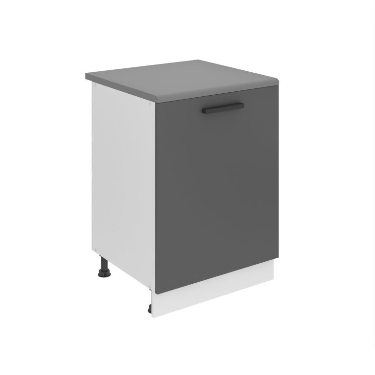 Kuchyňská skříňka Belini Premium Full Version spodní 60 cm šedý mat s pracovní deskou Výrobce TOR SD60/0/WT/SR/B/B1/PP