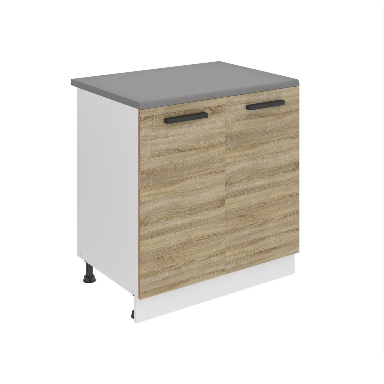 Kuchyňská skříňka Belini Premium Full Version spodní 80 cm dub sonoma s pracovní deskou Výrobce TOR SD80/0/WT/DS/B/B1/PP
