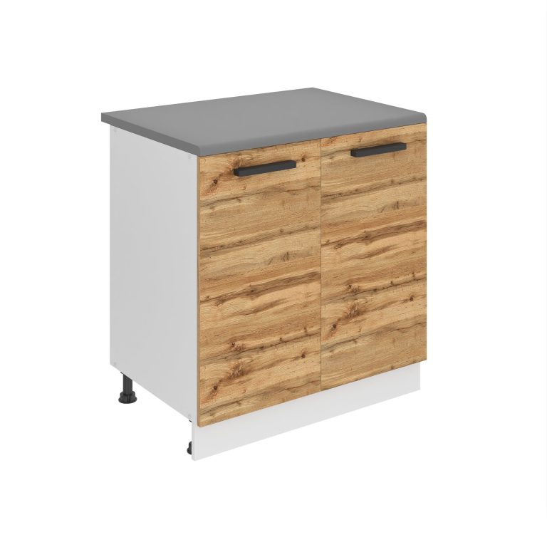 Kuchyňská skříňka Belini Premium Full Version spodní 80 cm dub wotan s pracovní deskou Výrobce TOR SD80/0/WT/DW/B/B1/PP
