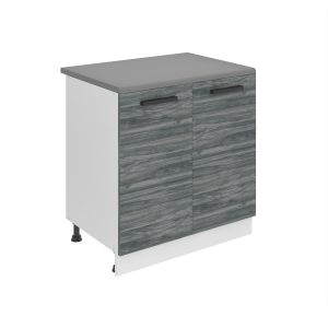 Kuchyňská skříňka Belini Premium Full Version spodní 80 cm šedý antracit Glamour Wood s pracovní deskou Výrobce
