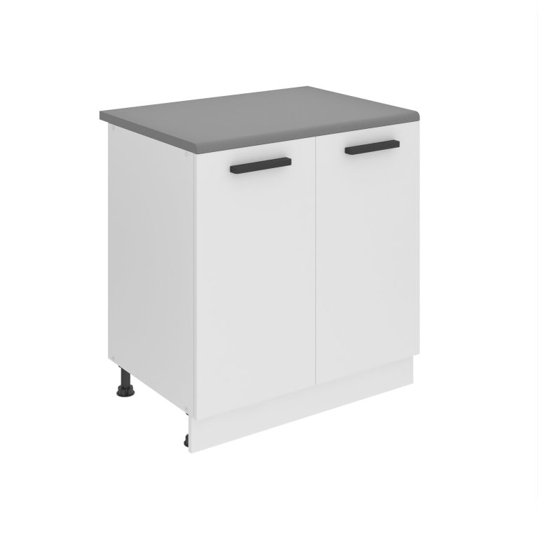 Kuchyňská skříňka Belini Premium Full Version spodní 80 cm bílý mat s pracovní deskou Výrobce TOR SD80/0/WT/WT/B/B1/PP
