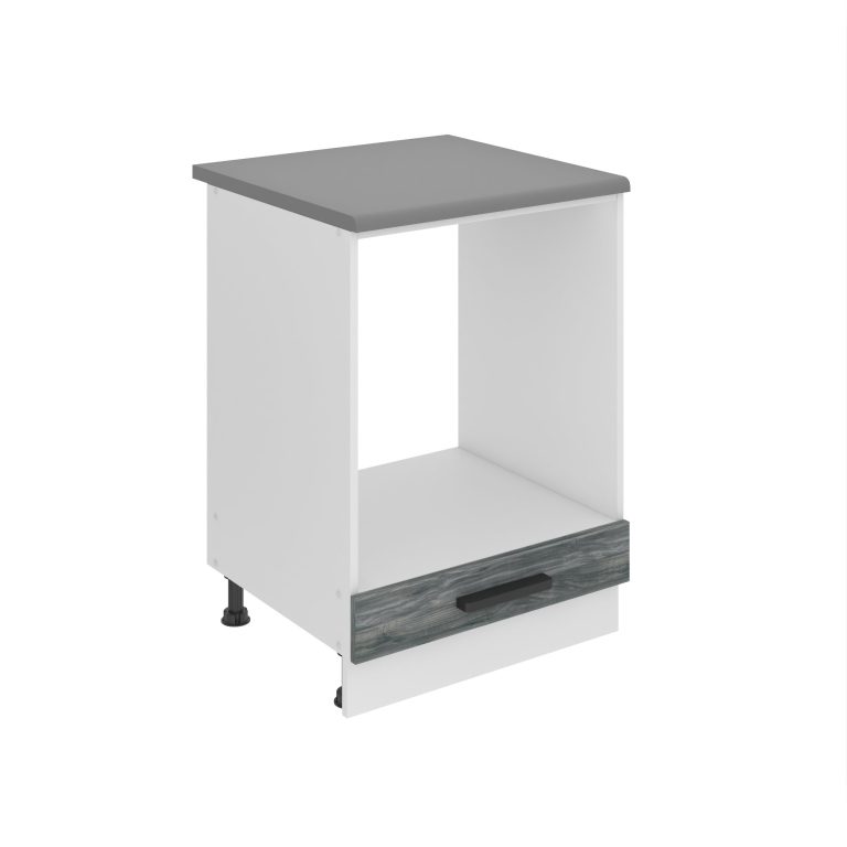Kuchyňská skříňka Belini Premium Full Version spodní pro vestavnou troubu 60 cm šedý antracit Glamour Wood s pracovní deskou Výrobce TOR SDP60/0/WT/GW/B/B1/PP
