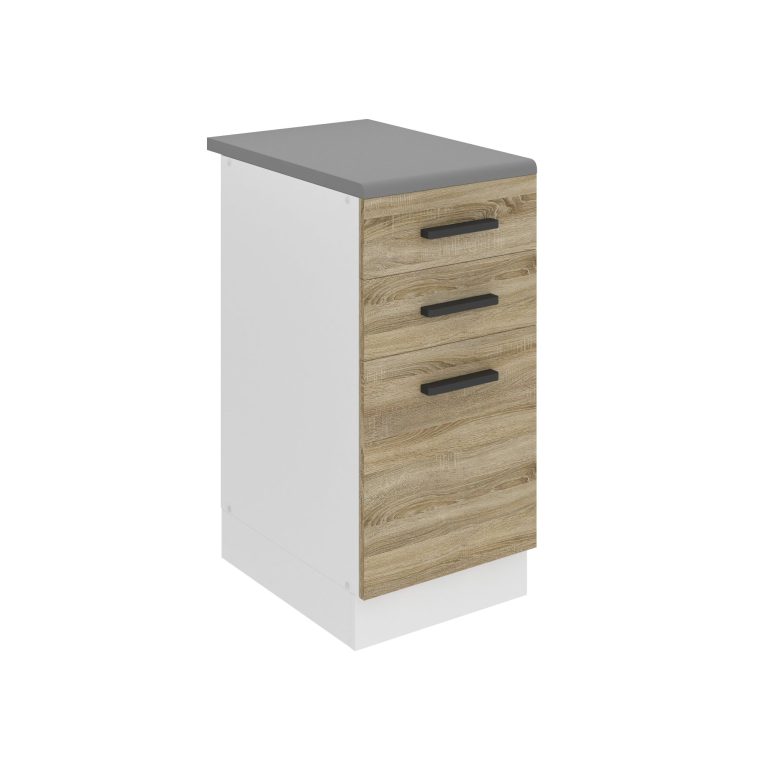 Kuchyňská skříňka dolní 40 cm šuplíky TOR SDSZ40WS/0/WT/DS/B/B1/PP 
