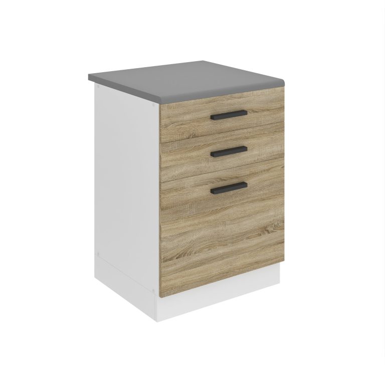Kuchyňská skříňka dolní 60 cm šuplíky TOR SDSZ60WS/0/WT/DS/B/B1/PP 