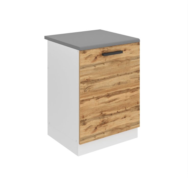 Kuchyňská skříňka Belini Premium Full Version dřezová 60 cm dub wotan s pracovní deskou Výrobce TOR SDZ60/0/WT/DW/B/B1/PP
