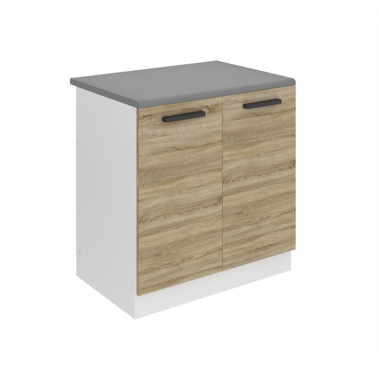 Kuchyňská skříňka Belini Premium Full Version dřezová 80 cm dub sonoma s pracovní deskou Výrobce TOR SDZ80/0/WT/DS/B/B1/PP
