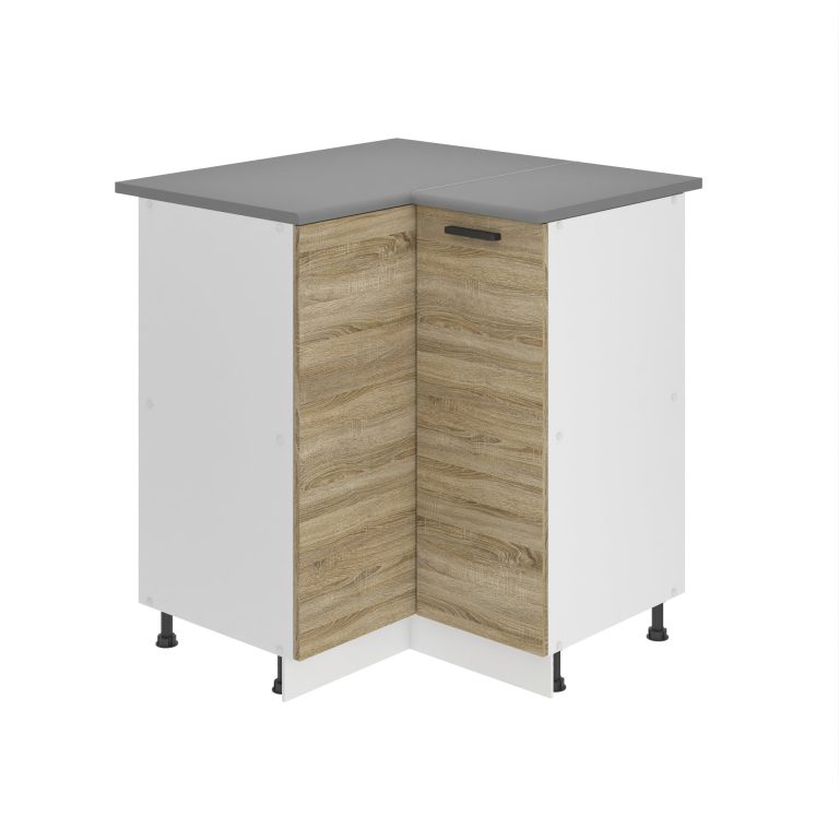 Kuchyňská skříňka Belini Premium Full Version spodní rohová 90 cm dub sonoma s pracovní deskou Výrobce TOR SNP90/0/WT/DS/B/B1/PP
