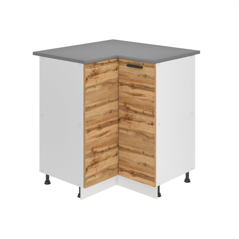 Kuchyňská skříňka Belini Premium Full Version spodní rohová 90 cm dub wotan s pracovní deskou Výrobce TOR SNP90/0/WT/DW/B/B1/PP
