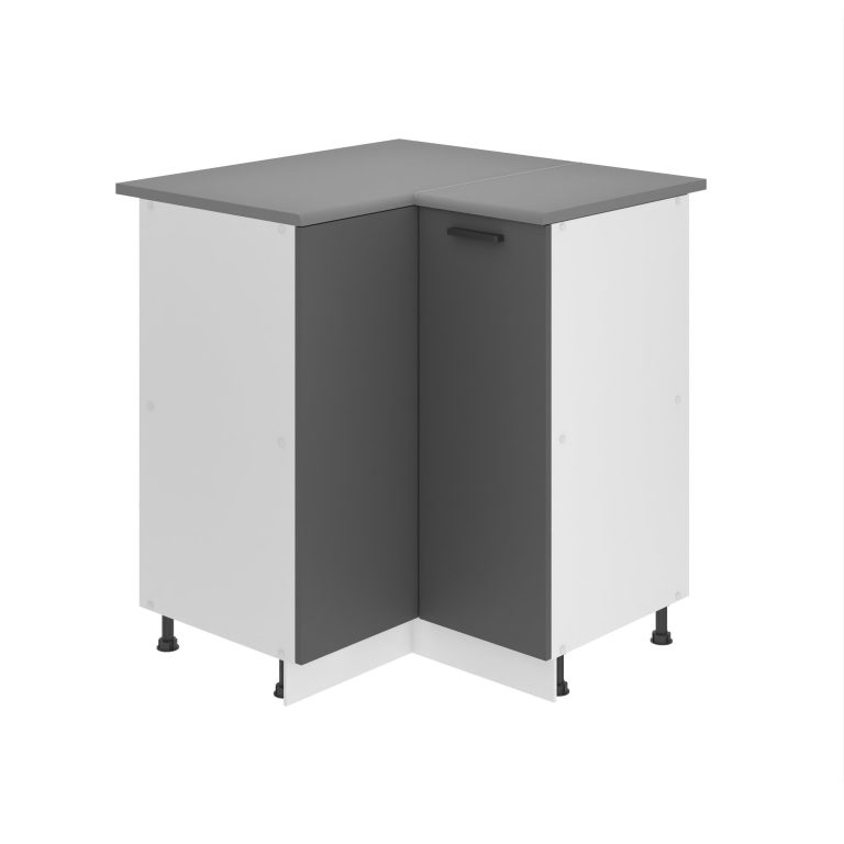 Kuchyňská skříňka Belini Premium Full Version spodní rohová 90 cm šedý mat s pracovní deskou Výrobce
