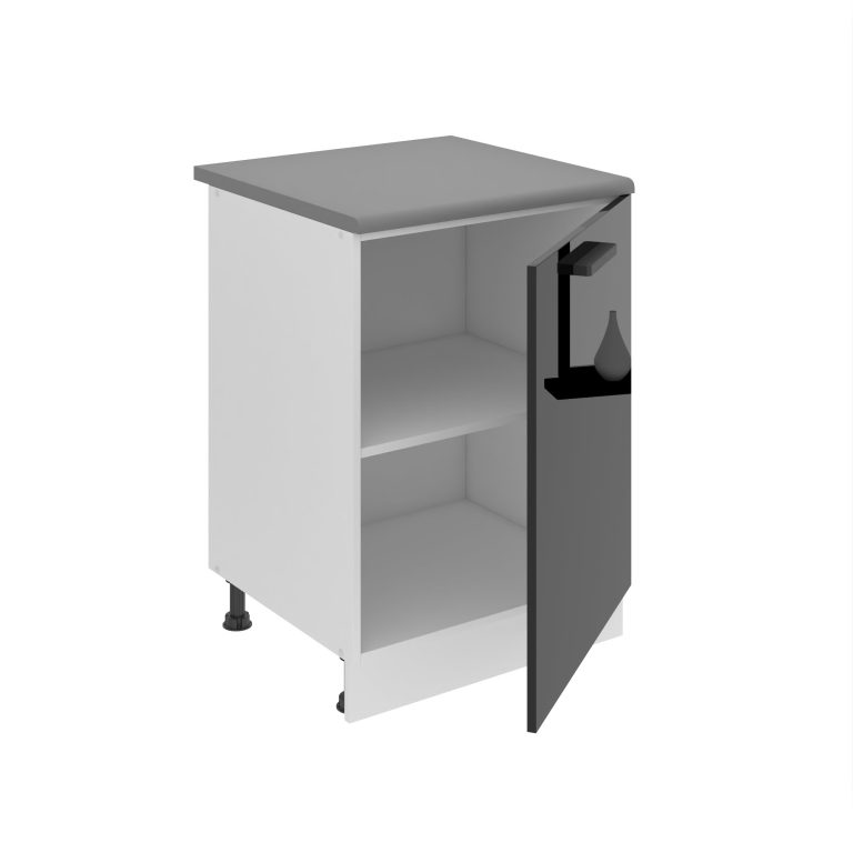 Kuchyňská skříňka Belini Premium Full Version spodní 60 cm černý lesk s pracovní deskou Výrobce INF SD60/0/WT/B/B/B1/PP
