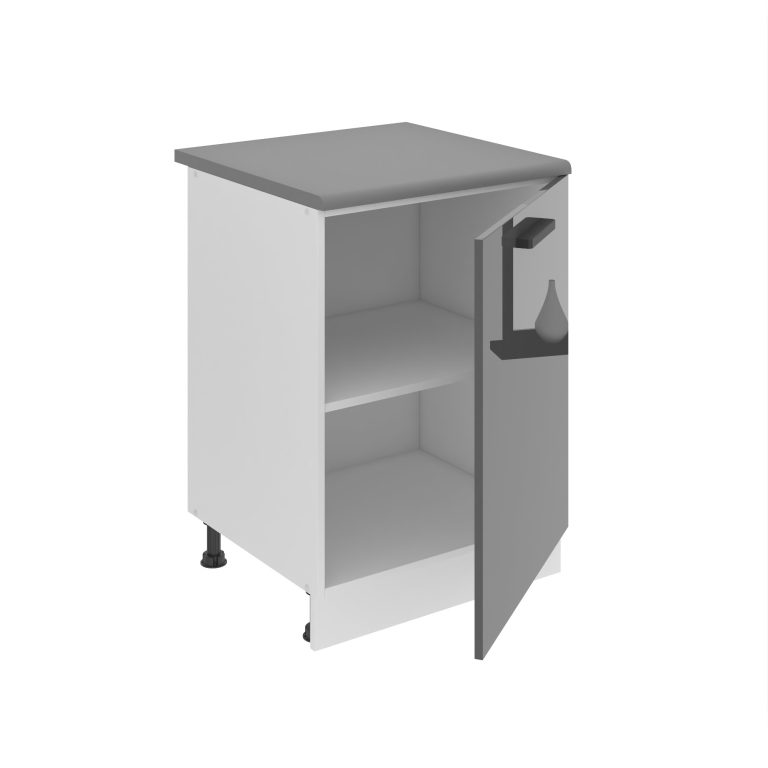 Kuchyňská skříňka Belini Premium Full Version spodní 60 cm šedý lesk s pracovní deskou Výrobce INF SD60/0/WT/S/B/B1/PP

