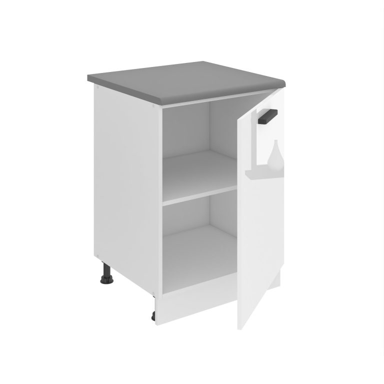 Kuchyňská skříňka Belini Premium Full Version spodní 60 cm bílý lesk s pracovní deskou Výrobce INF SD60/0/WT/W/B/B1/PP
