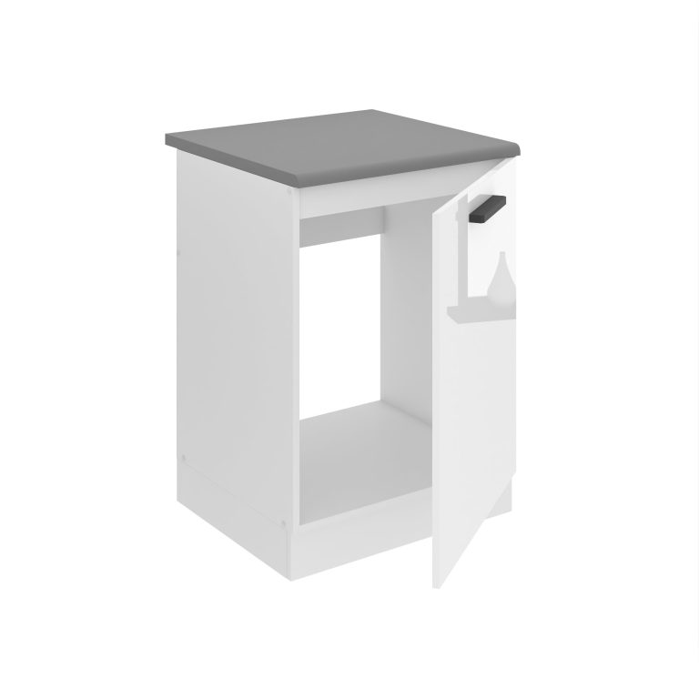 Kuchyňská skříňka Belini Premium Full Version dřezová 60 cm bílý lesk s pracovní deskou Výrobce INF SDZ60/0/WT/W/B/B1/PP

