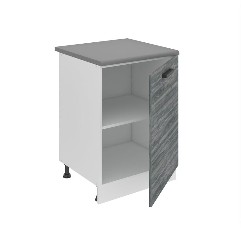 Kuchyňská skříňka Belini Premium Full Version spodní 60 cm šedý antracit Glamour Wood s pracovní deskou Výrobce TOR SD60/0/WT/GW/B/B1/PP
