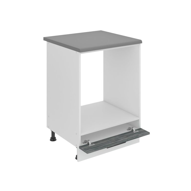 Kuchyňská skříňka Belini Premium Full Version spodní pro vestavnou troubu 60 cm šedý antracit Glamour Wood s pracovní deskou Výrobce TOR SDP60/0/WT/GW/B/B1/PP
