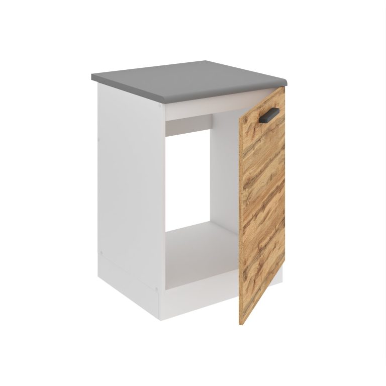 Kuchyňská skříňka Belini Premium Full Version dřezová 60 cm dub wotan s pracovní deskou Výrobce TOR SDZ60/0/WT/DW/B/B1/PP
