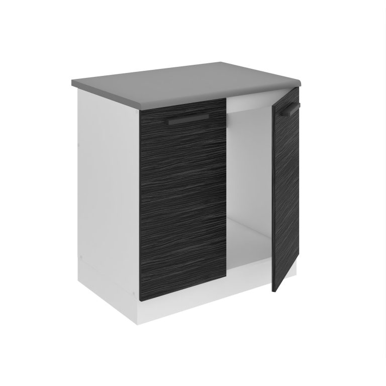 Kuchyňská skříňka Belini Premium Full Version dřezová 80 cm královský eben  s pracovní deskou Výrobce TOR SDZ80/0/WT/HK/B/B1/PP