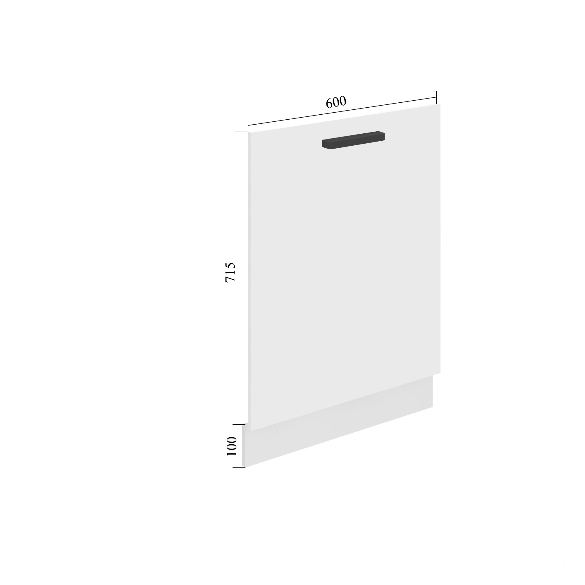 Panel na myčku Belini Premium Full Version zakrytý 60 cm šedý mat s pracovní deskou Výrobce
