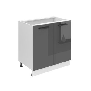 Kuchyňská skříňka Belini Premium Full Version spodní 80 cm šedý lesk bez pracovní desky Výrobce
