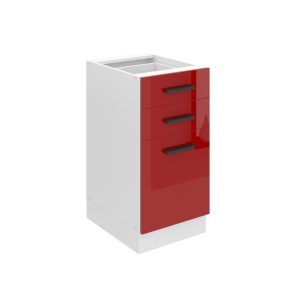 Kuchyňská skříňka Belini Premium Full Version spodní se zásuvkami 40 cm červený lesk bez pracovní desky Výrobce
