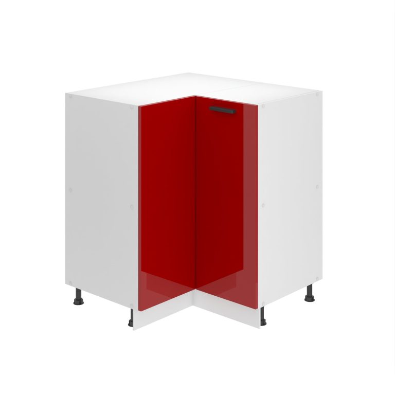 Kuchyňská skříňka Belini Premium Full Version spodní rohová 90 cm červený lesk s pracovní deskou Výrobce
