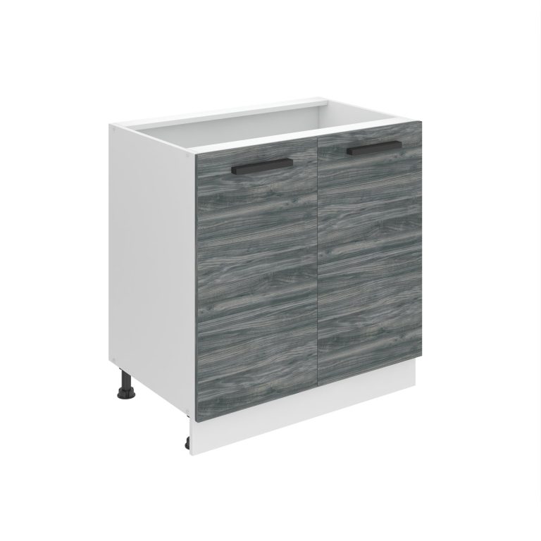 Kuchyňská skříňka Belini Premium Full Version spodní 80 cm šedý antracit Glamour Wood bez pracovní desky Výrobce

