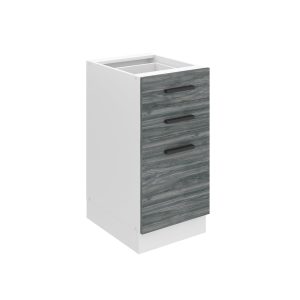 Kuchyňská skříňka Belini Premium Full Version spodní se zásuvkami 40 cm šedý antracit Glamour Wood bez pracovní desky Výrobce
