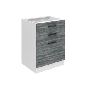Kuchyňská skříňka Belini Premium Full Version spodní se zásuvkami 60 cm šedý antracit Glamour Wood bez pracovní desky Výrobce

