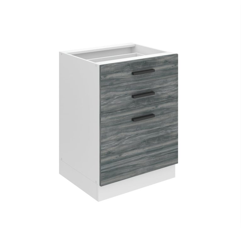Kuchyňská skříňka Belini Premium Full Version spodní se zásuvkami 60 cm šedý antracit Glamour Wood bez pracovní desky Výrobce

