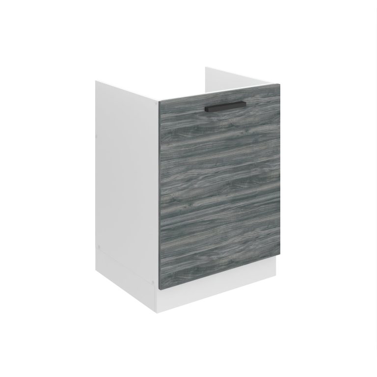 Kuchyňská skříňka Belini Premium Full Version dřezová 60 cm šedý antracit Glamour Wood bez pracovní desky Výrobce
