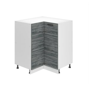 Kuchyňská skříňka Belini Premium Full Version spodní rohová 90 cm šedý antracit Glamour Wood bez pracovní desky Výrobce
