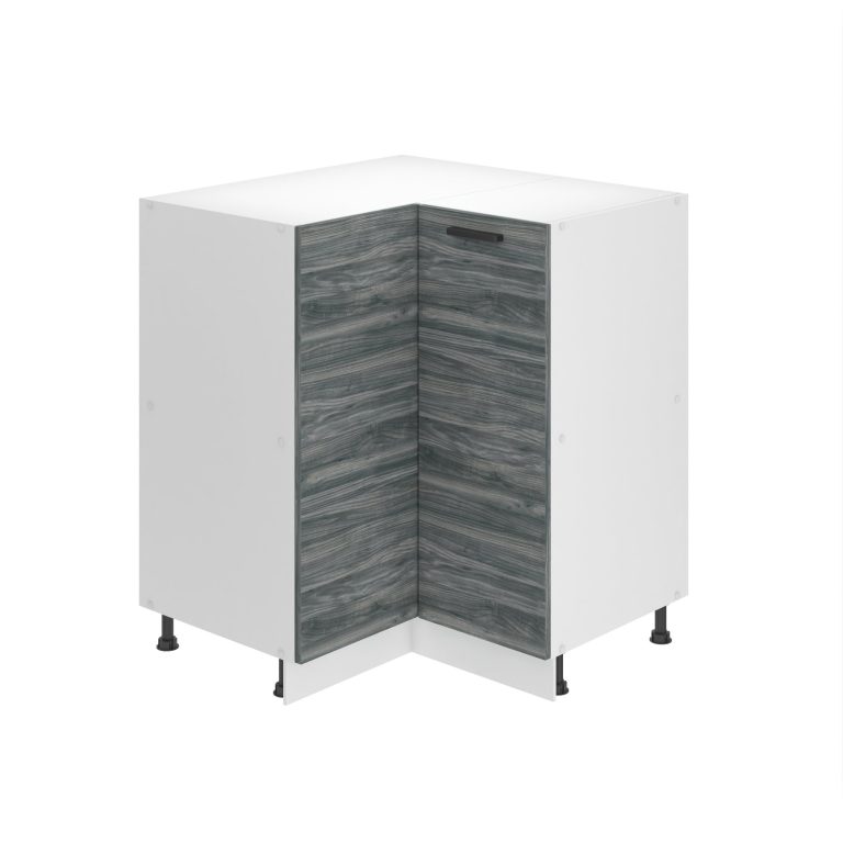 Kuchyňská skříňka Belini Premium Full Version spodní rohová 90 cm šedý antracit Glamour Wood bez pracovní desky Výrobce
