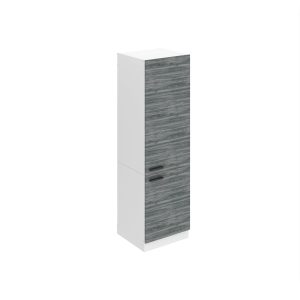 Vysoká kuchyňská skříňka Belini Premium Full Version na vestavnou lednici 60 cm šedý antracit Glamour Wood Výrobce